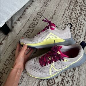 Nike Purple/Gray and Yellow Athletic Shoes